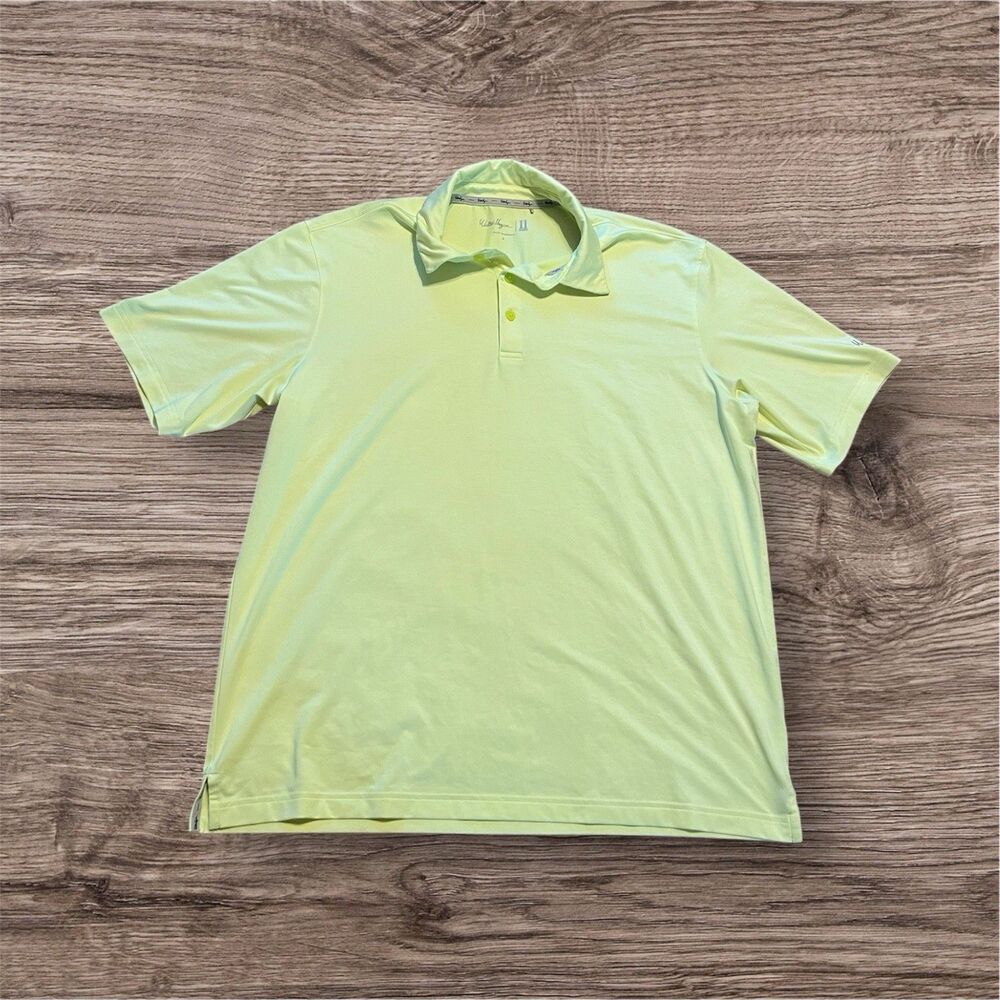 Walter Hagen‎ Men's Performance 11 Neon Yellow Polo Mens Size L